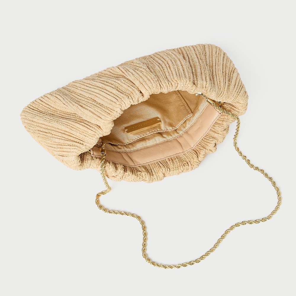 Loeffler Randall Brit Natural Flat Pleated Clutch - Picture 5 of 10
